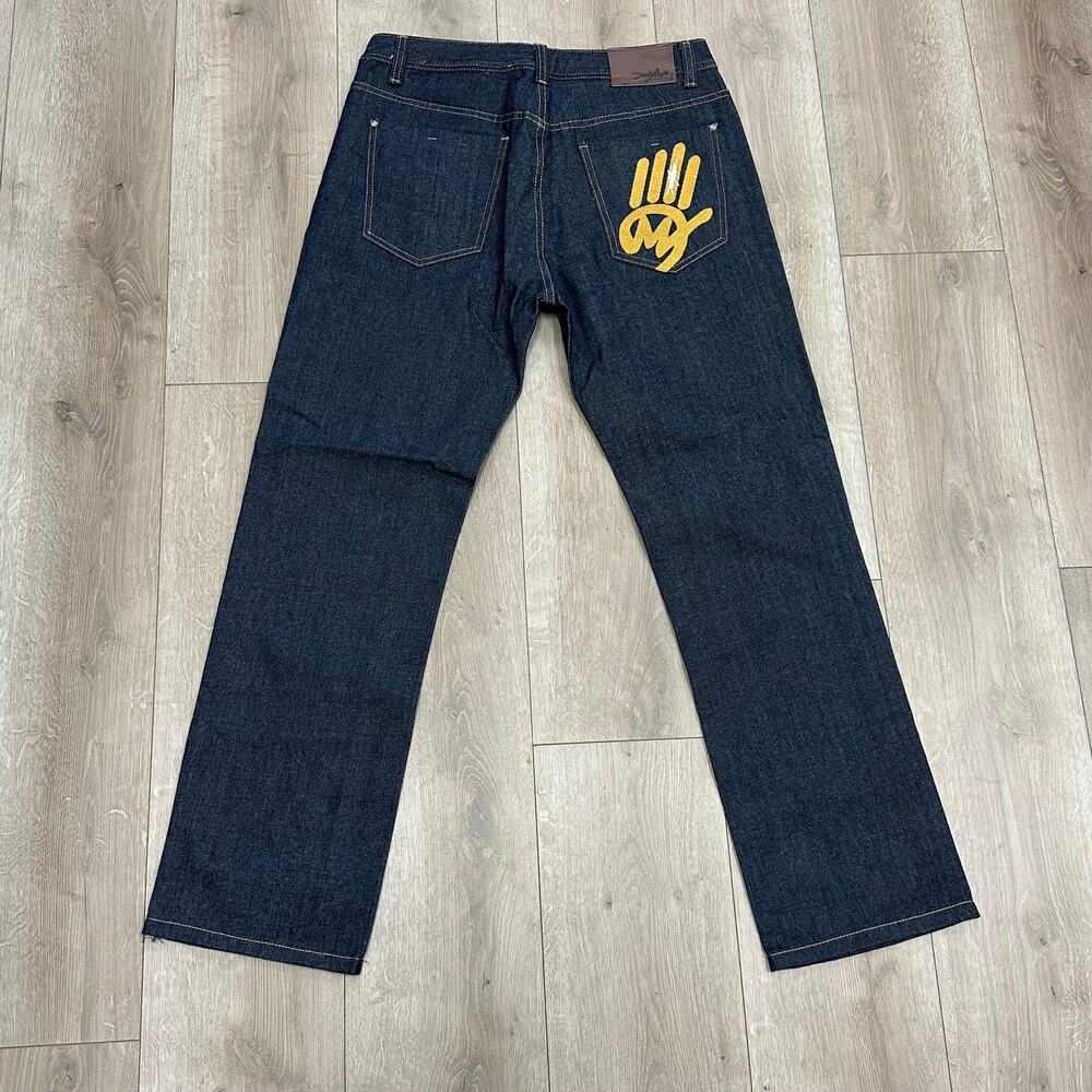 Miskeen Originals Dark Blue Denim Jeans Pants size 34x32 B31